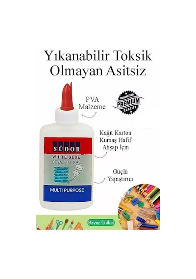 Beyaz Tutkal 100 Gr 2 Adet Südor Beyaz Mobilya Tutkalı 100 Gr Ahşap Tutkalı Su Bazlı Çok Amaçlı Beyaz Tutkal