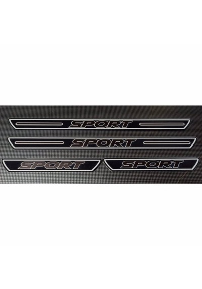 Sport Yazılı Universal Pleksi Kapı Eşiği 4'lü Set