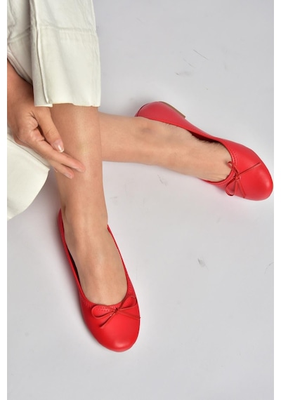 Fox Shoes Y726785209 Kırmızı Kadın Babet