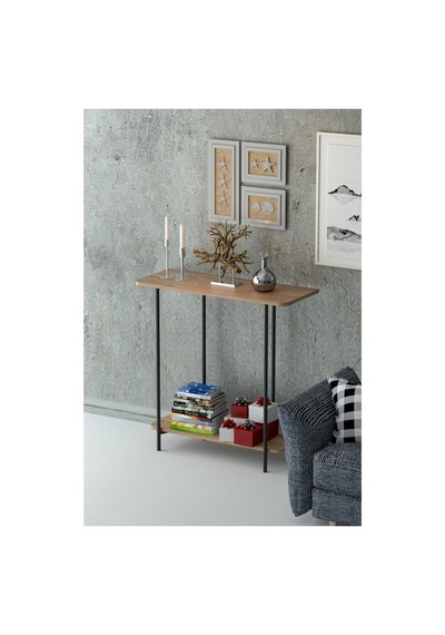 Atlantik Çam Konsol / Dresuar / Çok Amaçlı Raf 1125 Metal