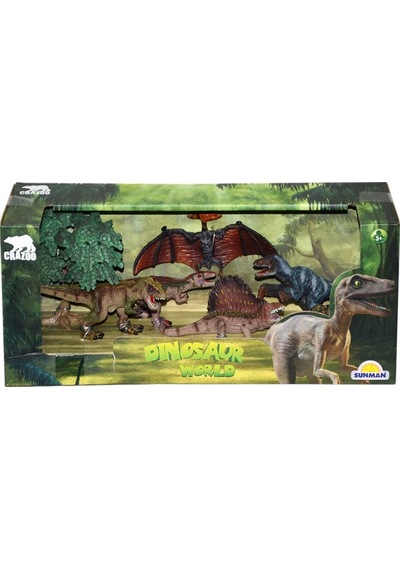Crazoo Dinozorların Dünyası 5'li Oyun Seti S00002696