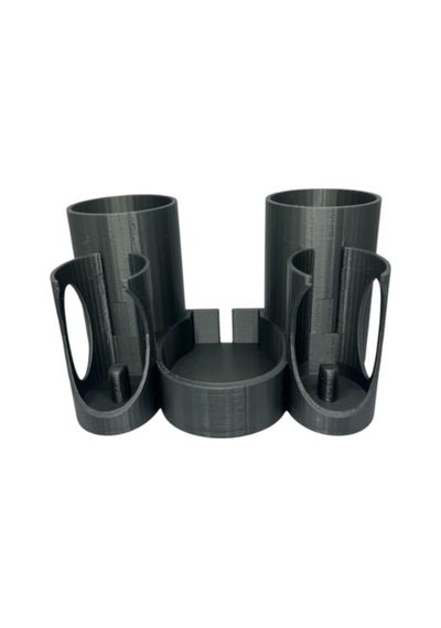 3dprototürk Şarjlı Diş Fırçası Tutucu Stand Gümüş Gri Renk Gri