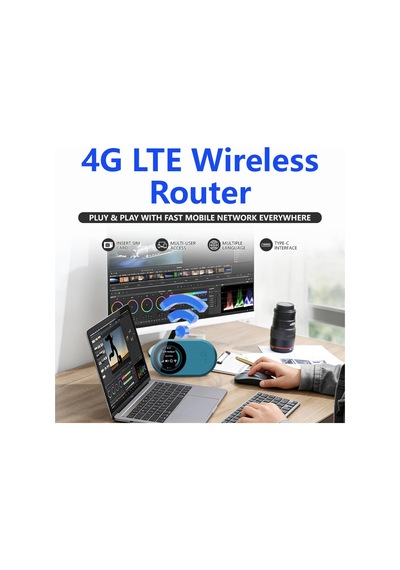 4g LTE Mobil Sim Kartlı Wifi 6 Router 3000mah Taşınabilir Hotspot Modem Kayıtlı