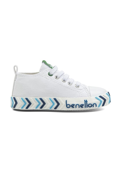 United Colors Of Benetton Benetton Lastikli Çocuk Keten Ayakkabı Beyaz Mavi Bn30641 Beyaz - Mavi United Colors Of Benetton Benetton Lastikli Çocuk Keten Ayakkabı Beyaz Mavi Bn30641 Beyaz - Mavi