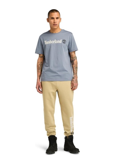 Timberland Kennebec Rıver Linear Log Gri Erkek Kısa Kol T-shirt 000000000102084378 Gri-lıla Gri - Lila