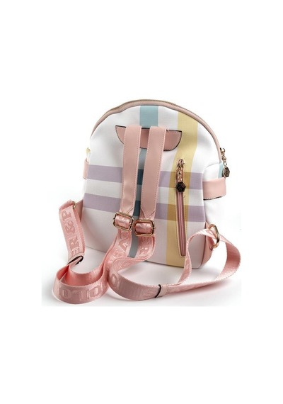 Silver Polo Sp771 Kadın Sırt Çantası Ekose Lila-pembe