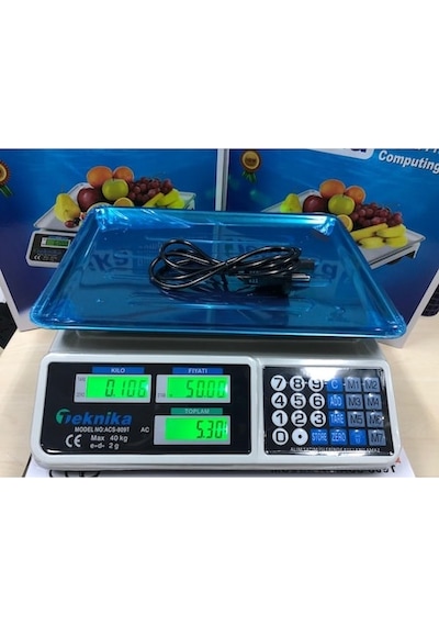 Teknika 40 Kg Şarjı Elektronik Bakkal Manav Market Mutfak Pazar
