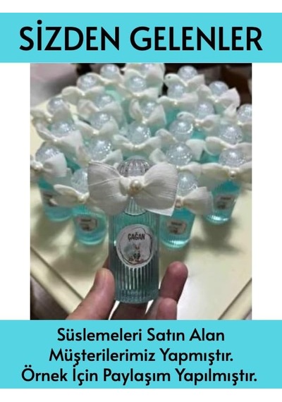 Okyanus Mavisi Rengi Boş Plastik Şişe 25 Adet 50 Ml Kolonya Söz Nişan Düğün Nikah Dnz21taçmavi