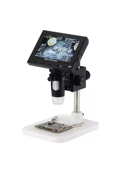 Nikula- 1000X 2.0MP USB dijital elektronik mikroskop 8 LCD ekran VGA büyüteç Dm4-s