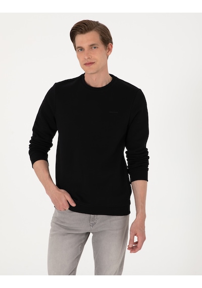 Pierre Cardin Erkek Siyah Sweatshirt 50315021-vr046 Siyah