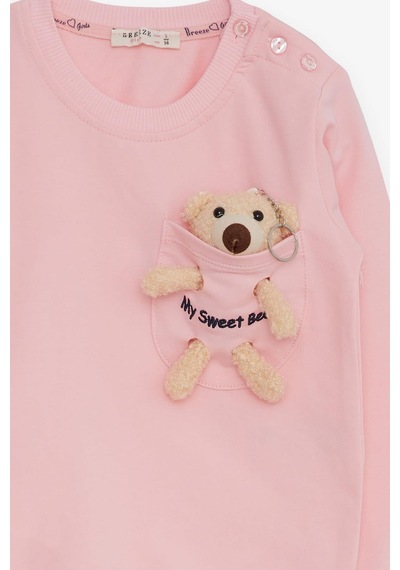 Breeze Kız Çocuk Sweatshirt Ayıcık Aksesuarlı 1.5-5 Yaş, Pembe-pembe Pembe Breeze Kız Çocuk Sweatshirt Ayıcık Aksesuarlı 1.5-5 Yaş, Pembe-pembe Pembe