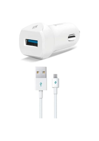Speedcharger Qc 3.0 Type-c 120cm Kablolu Araç Şarj Aleti - Beyaz 2ckqc01c