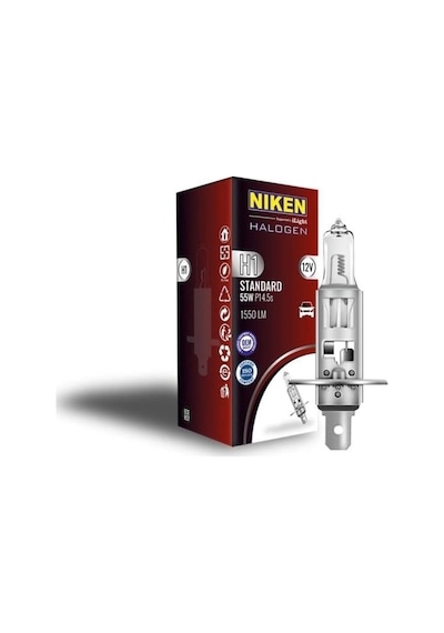 Niken Ampul Nıken 12v H1 55w Halojen P14.5s Nkn 062 001 01 01
