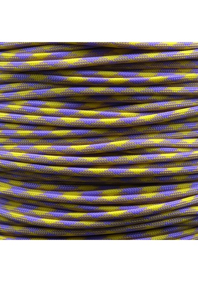 Mg Ropes Paracord İp 4 Mm Mor Sarı Renk No:71 10 Metre Çok Renkli
