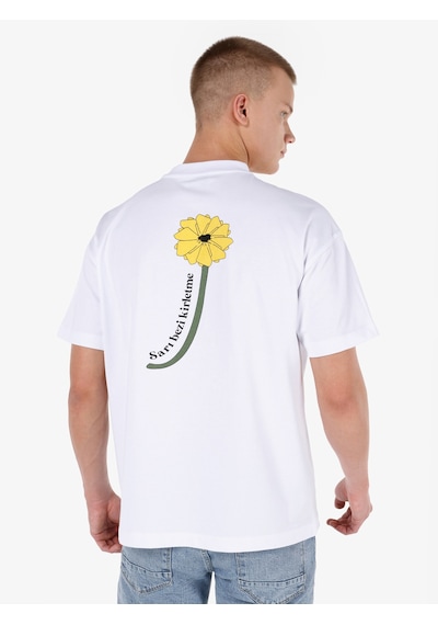 Colin's Colins Unısex Beyaz Lilseb Sloganlı Tişört Cl1071767 Q1.v1 Wht Beyaz