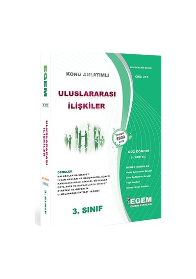Egem Aöf Uluslararası İlişkiler - 3. Sınıf Güz Konu Soru