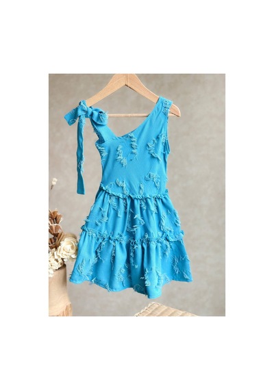 Poala Kids Ribbon Mavi Elbise