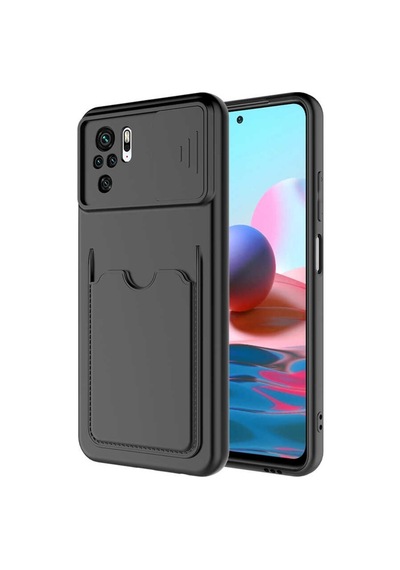 Xiaomi Redmi Note 10S Kılıf Zore Kartix Kartlık Bölmeli Kılıf