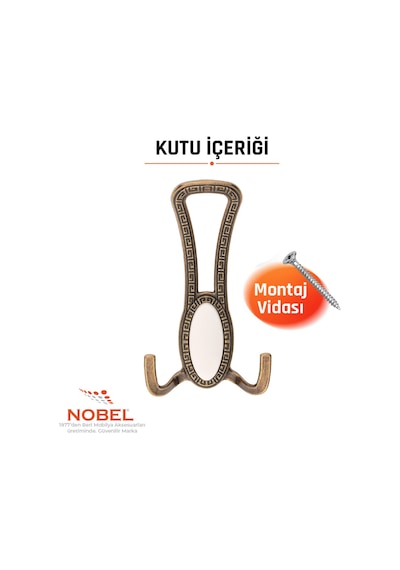 Seçi L Portmanto Askısı, Metal Vestiyer Askısı, Anti K Sari , Duvar Ve Dolap Askılığı 5'li Set Vidalı