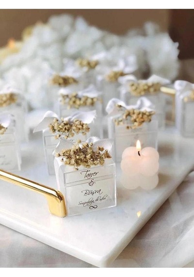 Bernami Vazo Pinterest Söz, Nişan Bubble Mum Kutulu Hediyeliği 30'lu Diğer
