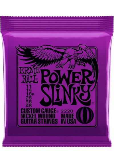 Ernie Ball P02220 Elektro Gitar Teli Power Slinky 011 Set