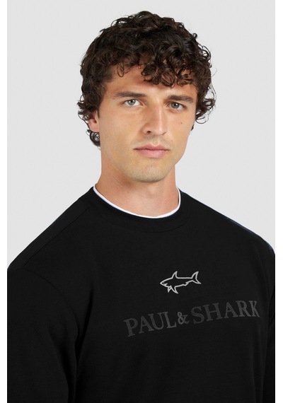 Paul & Shark Paul&shark 15311845 Felpa Erkek Sweatshirt Siyah