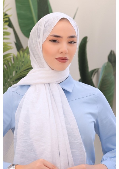 Silk Home Olinda Şal 49001-34 Beyaz