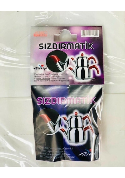 Sızdırmaz Matik 2'li Kırmızı Çaydanlık Için Sıvı Tutucu Sızdırmatik