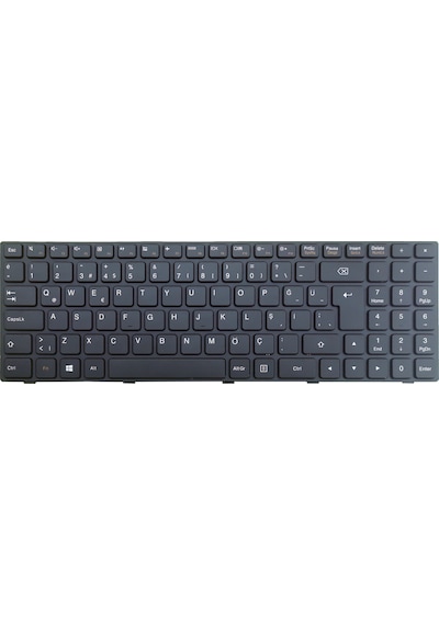 Lenovo Uyumlu ideaPad 80MJ00KYTX, 80MJ00R6TX Klavye (Siyah)