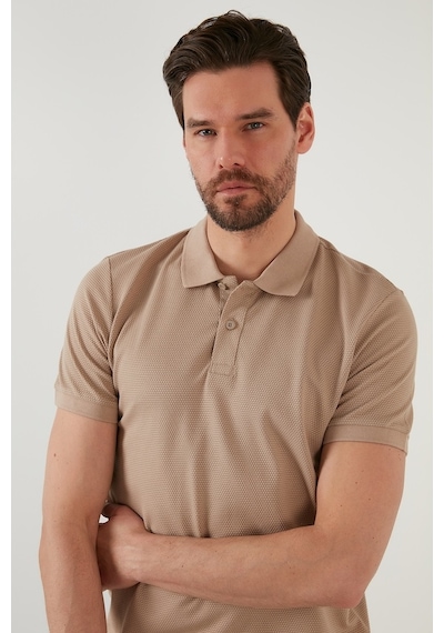 Buratti Regular Fit Pamuklu Düğmeli Erkek Polo Yaka T Shirt 5902326 Vizon