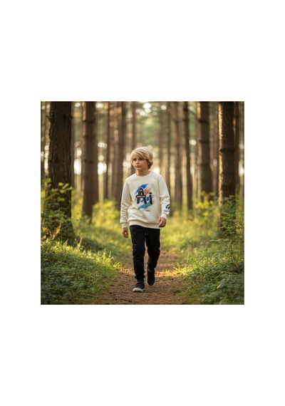 Fesshera Kids Erkek Çocuk Eşofman Takımı Baskılı Sweatshirt Ve Siyah Jogger Alt Pamuklu Kışlık Takım Bej Fesshera Kids Erkek Çocuk Eşofman Takımı Baskılı Sweatshirt Ve Siyah Jogger Alt Pamuklu Kışlık Takım Bej