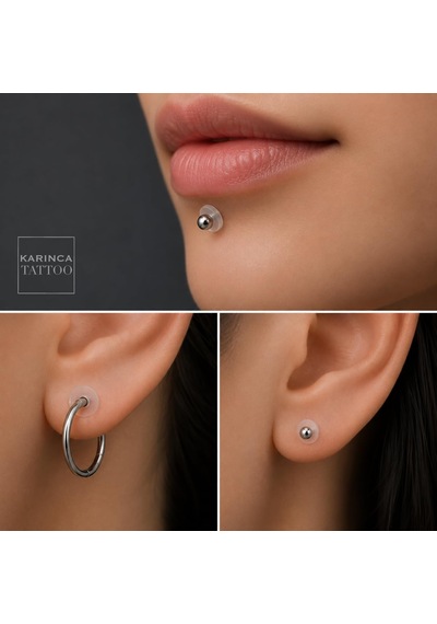Piercing Keloid Diski Bump Piercing Yara Önleyici Bioplast 10 Adet çok renkli