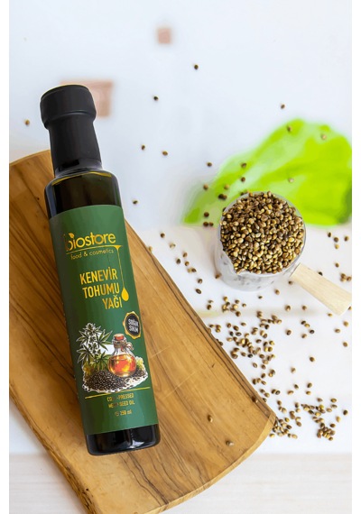 Biostore Soğuk Sıkım Kenevir Tohumu Yağı 250 Ml