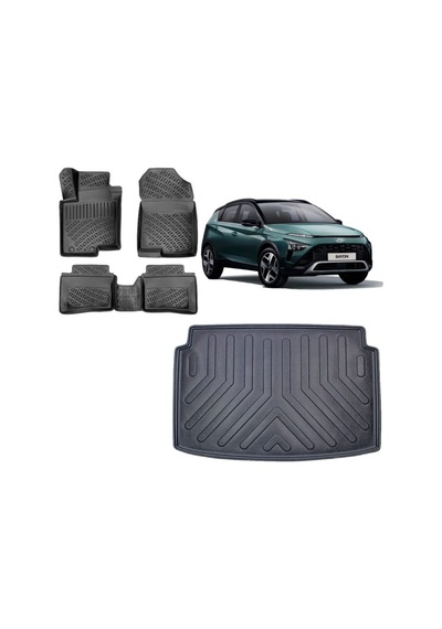 Hyundai Bayon 2021 Ve Sonrası Bagaj Havuzu+3d Havuzlu Paspas Takı