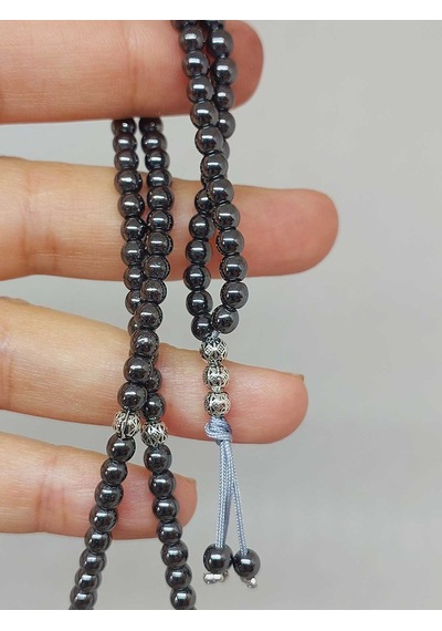 Hematit Taşı 99luk Tesbih 4mm 14710 Çok Renkli