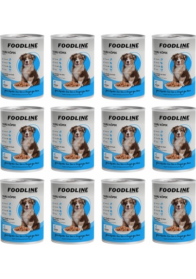Foodline Kuzu Etli Yavru Köpek Konservesi 12 x 400 G
