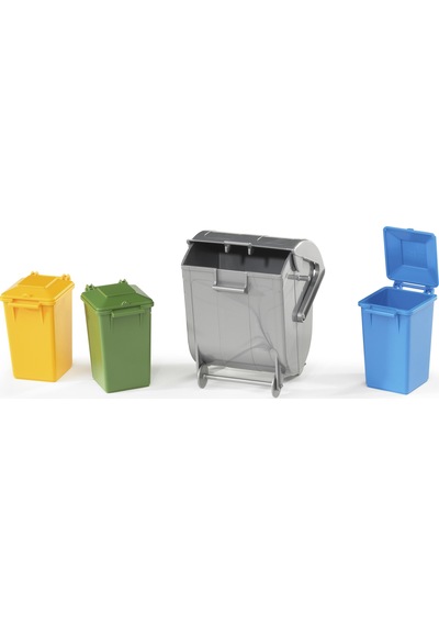 Bruder Çöp Konteyniri Seti 1 Büyük. 3 Küçük Br02607