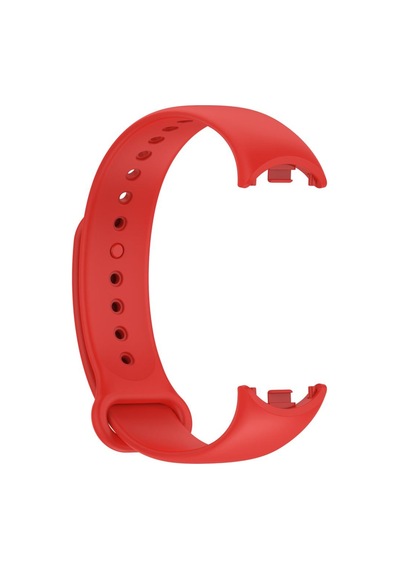Xiaomi Mi Band 8 9 10 Uyumlu Akıllı Bileklik Silikon Kordon Kayış Kırmızı
