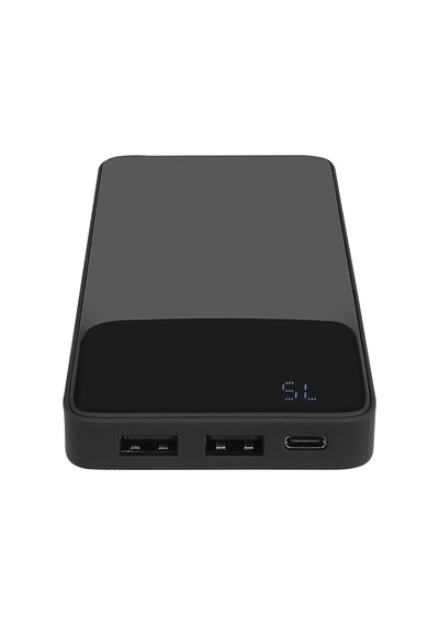 S-link P107 10000mah Prm Type-c Input/output 10w Siyah Lcd+gizli Led Taşınabilir Pil Şarj Cihazı Pow Gri-siyah