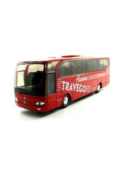 1 60 Ölçek Welly Mercedes Benz Travego Die-cast Metal Otobüs 2021.