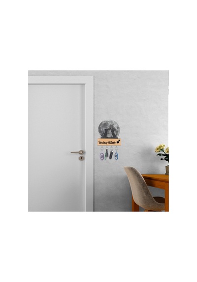 Led Işıklı Pleksi Dolunay Kişiselleştirilebilir Dekoratif Biblo Harvey Kediler Anahtar Askılığı Gri - 737322722 Gri