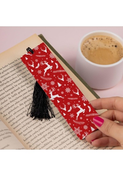 Lexroo Yılbaşı Temalı Kitap Ayracı 13.5 Cm X 4 Cm Metal Malzeme
