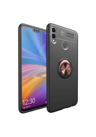 Huawei Honor 8C Kılıf Yüzüklü Magnetli Ravel Case