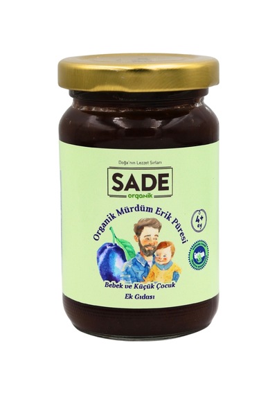 Sade Organik Mürdüm Erik Püresi 100 Gr