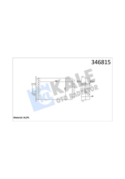 Kale-radyator Kalorıfer Radyatoru Arka Mercedes S-class W140 91 98 346815 A1408300661