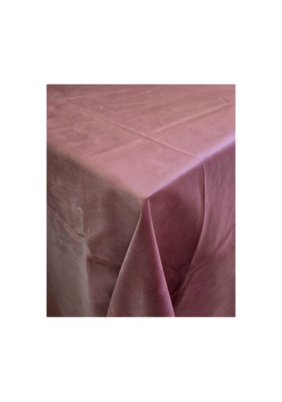 Lacivert Kadife Okey Masa Örtüsü 135x135cm Pembe