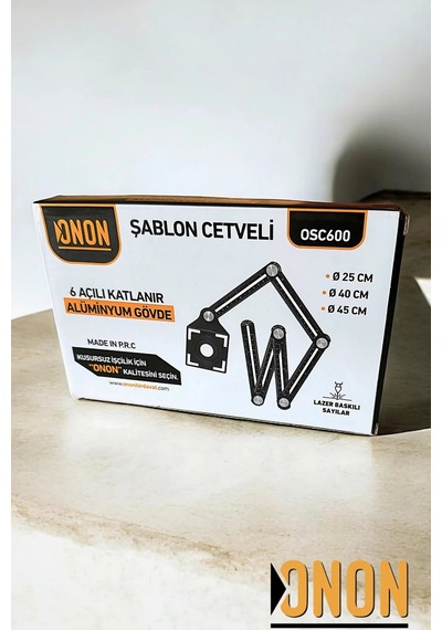 Onon Şablon Cetveli 6 Katlamalı Osc600