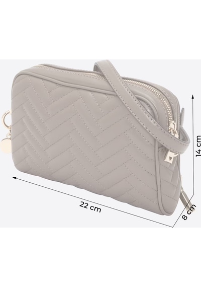 Guess Anning Kapitoneli Mini Kadın Çapraz Çanta Hwqg9508140 Vizon