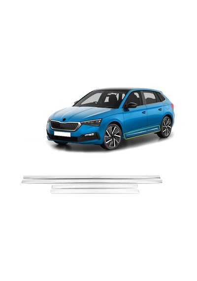 Nova Krom Skoda Scala Krom Kapı Koruma Çıtası 4 Prç. 2019 Üzeri.