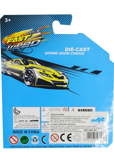 1:64 Ölçekli Die-cast Yarışçı Yarasa Araba